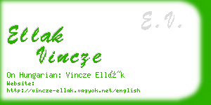 ellak vincze business card